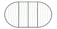 Round with Center Leaves Configuration